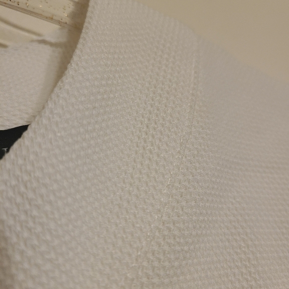 Eloquii | Classic White Sheath Dress with 3/4 Length Sleeves (Size 14) - Picture 5 of 14